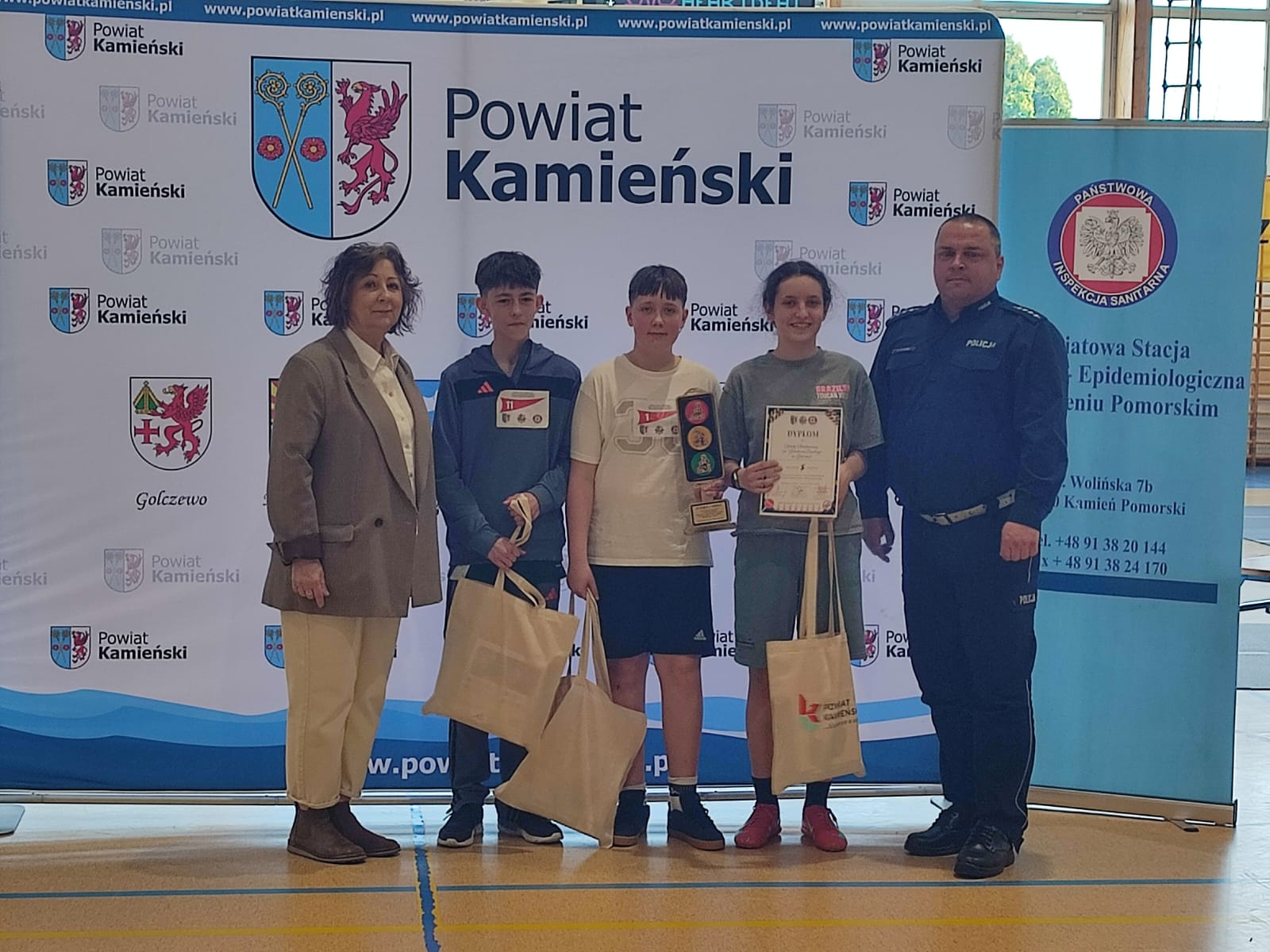 Zdjęcie: Sukces uczniów w powiatowym etapie XLVII Edycji Ogólnopolskiego Turnieju Bezpieczeństwa w Ruchu Drogowym.